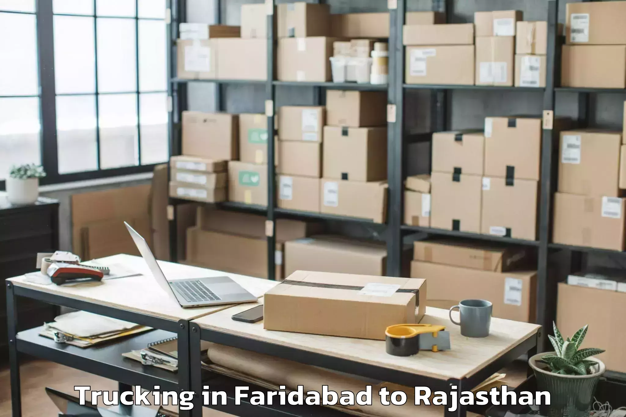 Leading Faridabad to Deoli Trucking Provider